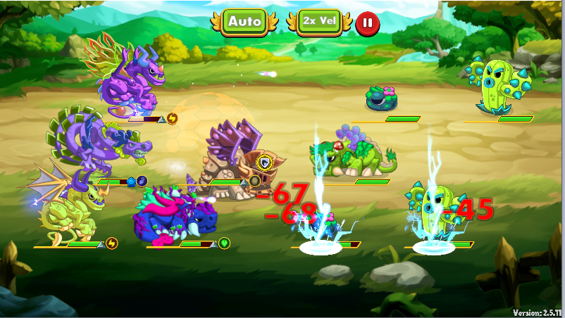 electric active abilities hitting an enemie on a plant arena.