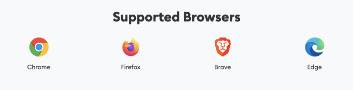 Metamask is supported in many browsers