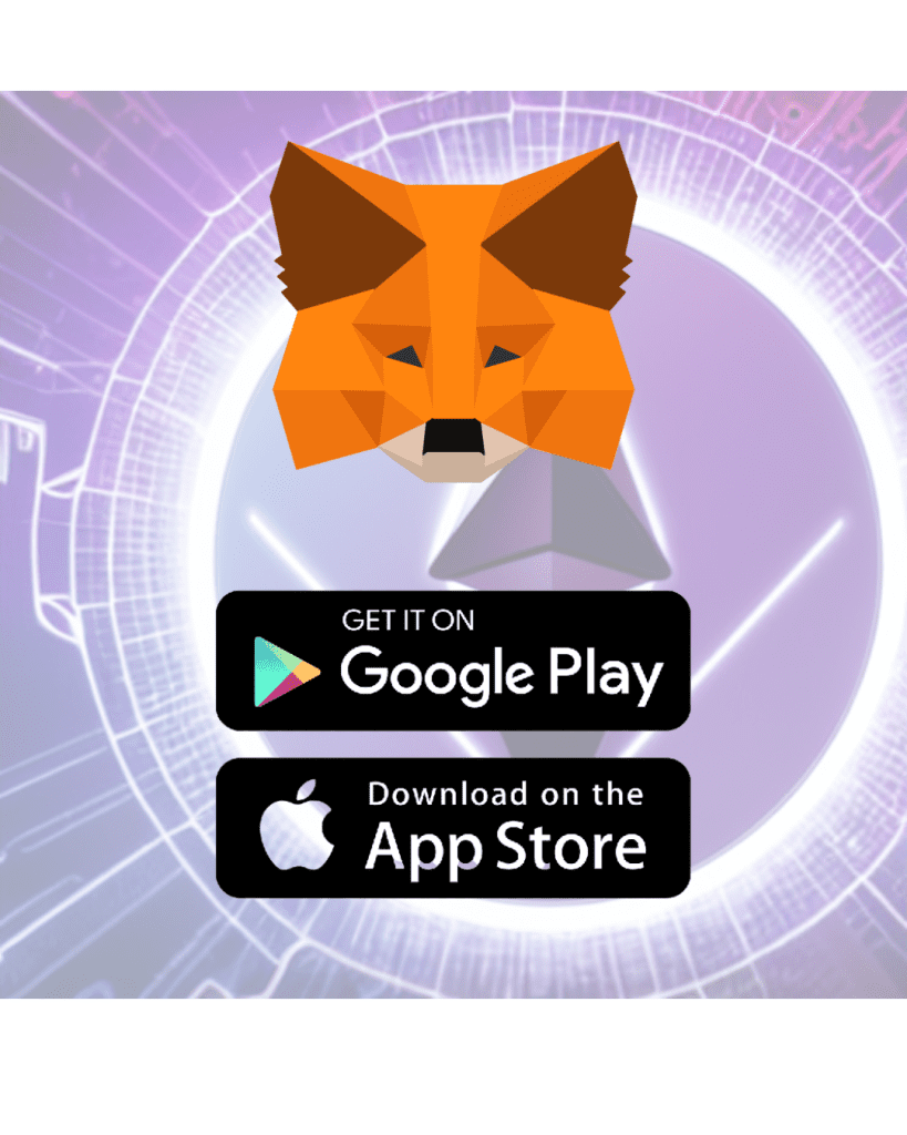 Metamask wallet is available on the Google Play and Apple Store. 