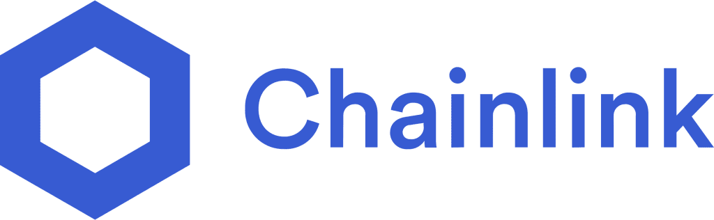 chainlink logo in blue. the best oracle in the blockchain realm