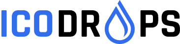 .Logo de ICODROPS. Lugar para DYOR