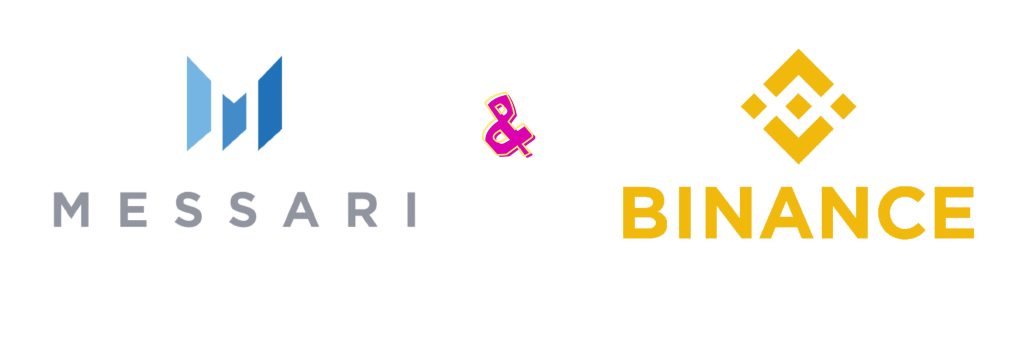 DYOR logos de binance y messari