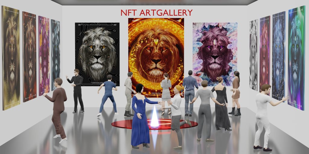 Virtual NFT Art Gallery on Metaverse Avatar NFT Projects 