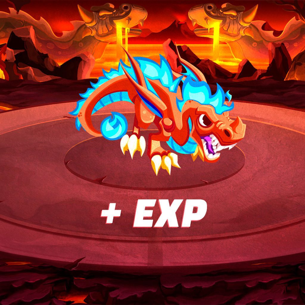 Dragon of the element of fire in dragonary