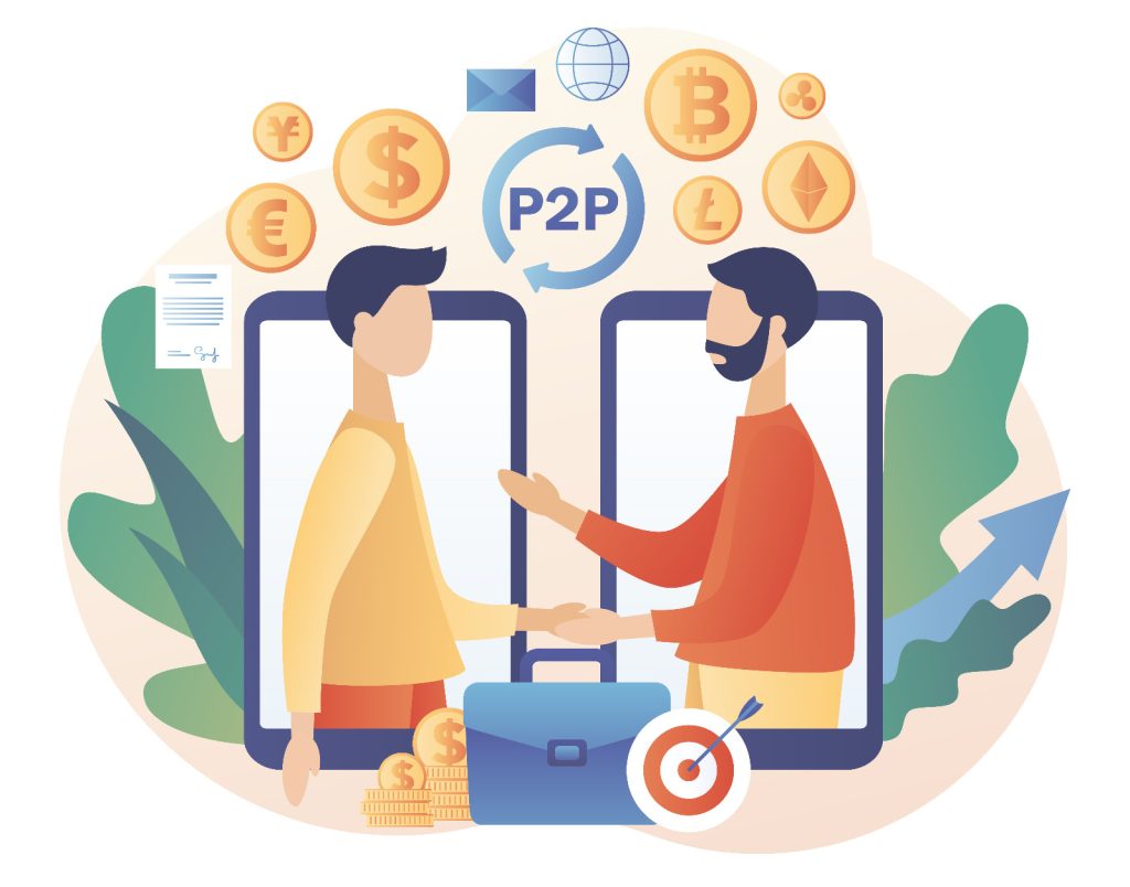 p2p trading concept