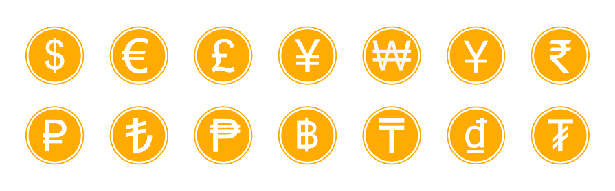 list of fiat currency to show the Value of Traditional Currencies