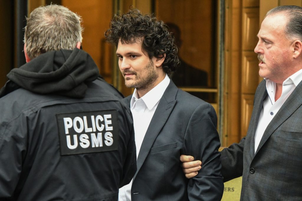 Sam Bankman-Fried, co-founder of FTX Cryptocurrency Derivatives Exchange, will depart from the courtroom in New York, United States, on Thursday, December 22, 2022. The banker-fried was granted bail of $250 million after appearing in his first US court to face fraud charges related to the demise of FTX, the crypto exchange he co-founded. 